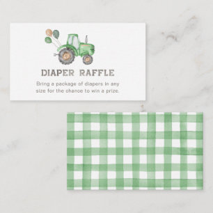 Tractor Diaper Raffle Card   Diaper Raffle