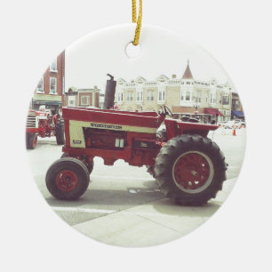 Tractor Downtown Ceramic Tree Decoration