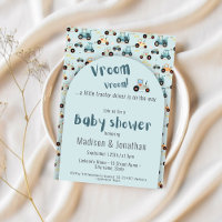 Tractor driver farm boy baby shower Invitation