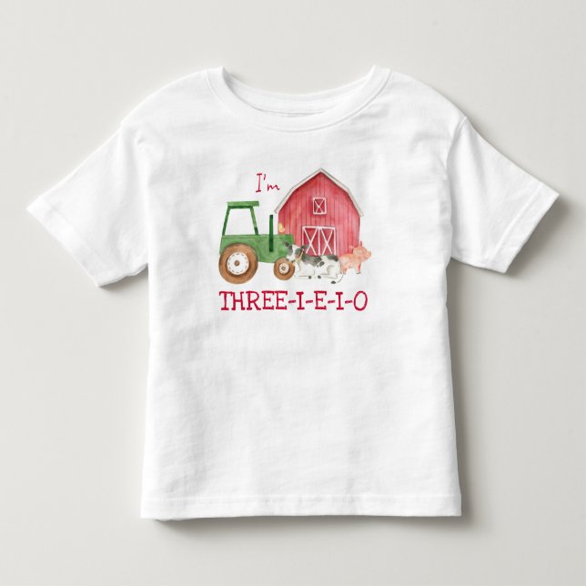 Tractor Farm Three-I-E-I-O T-Shirt (Front)