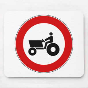Tractor Farming Sign Mouse Mat