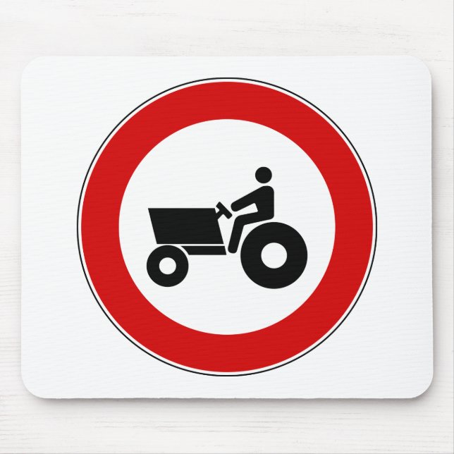 Tractor Farming Sign Mouse Mat (Front)