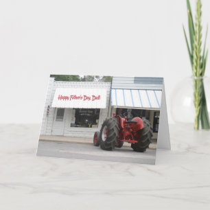 Tractor Father's Day Card -- Customisable
