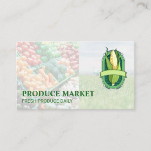Tractor   Fresh Corn Produce Business Card