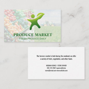 Tractor   Fresh Produce Business Card
