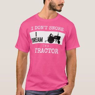 Tractor Funny Farm Snoring Farmer T-Shirt