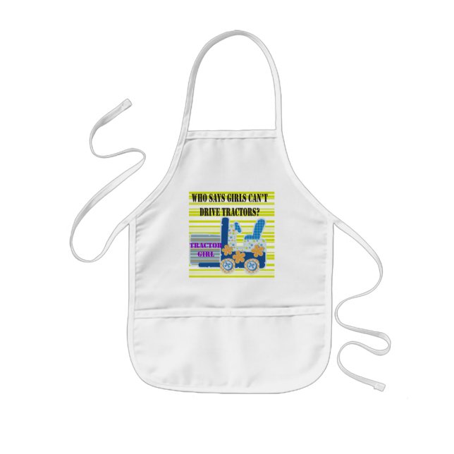 Tractor Girl Tshirts and Gifts Kids Apron (Front)