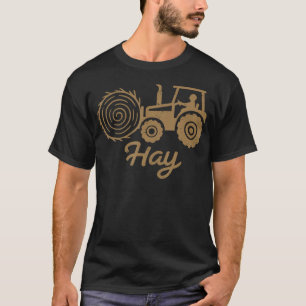 Tractor Hay Farming Farmer Country T-Shirt