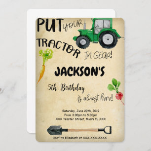 Tractor Invitation