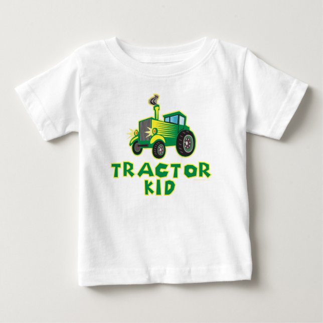 Tractor Kid Baby T-Shirt (Front)