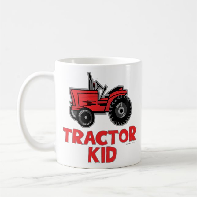 Tractor Kid Coffee Mug (Left)
