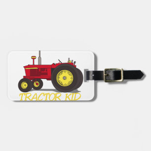 Tractor Kid Luggage Tag
