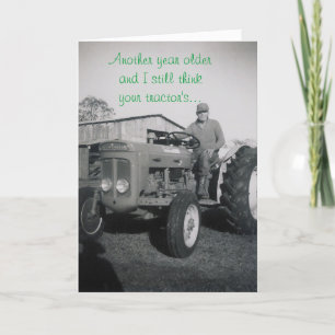 TRACTOR MAN BIRTHDAY CARD