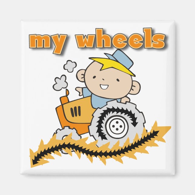 Tractor My Wheels Tshirts and Gifts Magnet (Front)