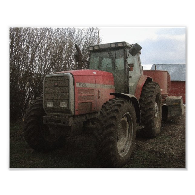 Tractor on the Farm Photo Print (Front)