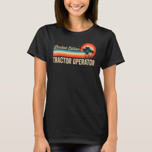 Tractor Operator Birthday Retro Vintage Men Dad T-Shirt