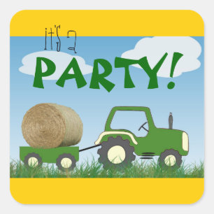 Tractor Party Envelope Seal