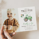 Tractor Photo Birthday Invitation | Farm<br><div class="desc">Tractor Birthday Party Invitation
Ready to be personalised by you!</div>