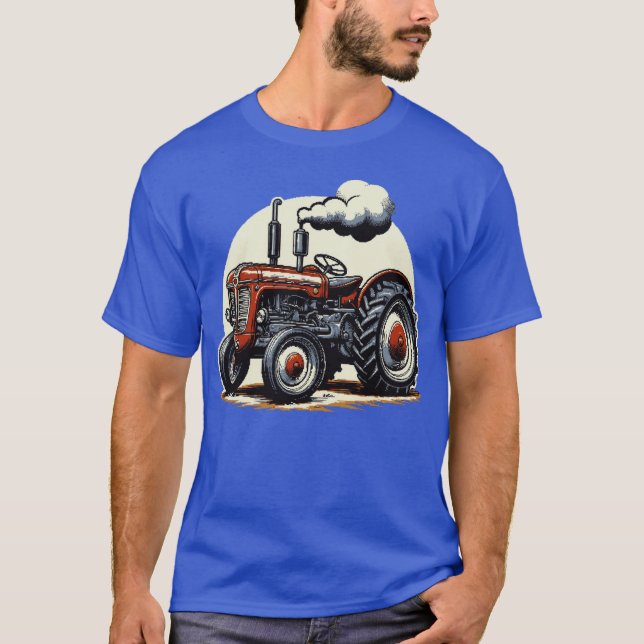 Tractor Pixel Art - print T-Shirt (Front)