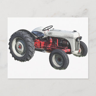 tractor postcard