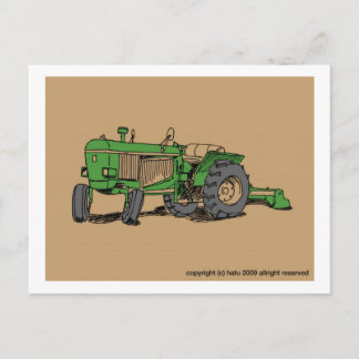 tractor postcard