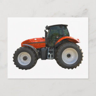 tractor postcard