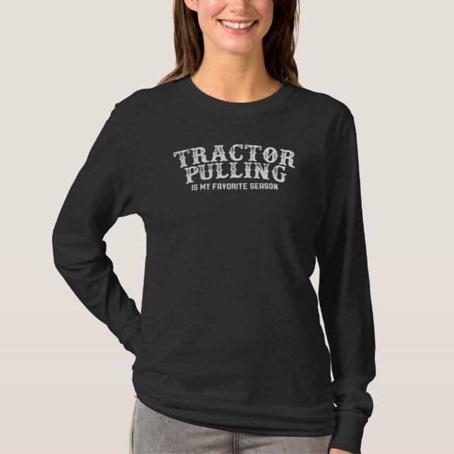Tractor Pulling Favourite Season Vintage T-Shirt (Front)