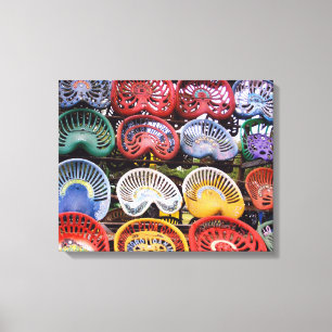 Tractor Seats at Tractor Show Canvas Print