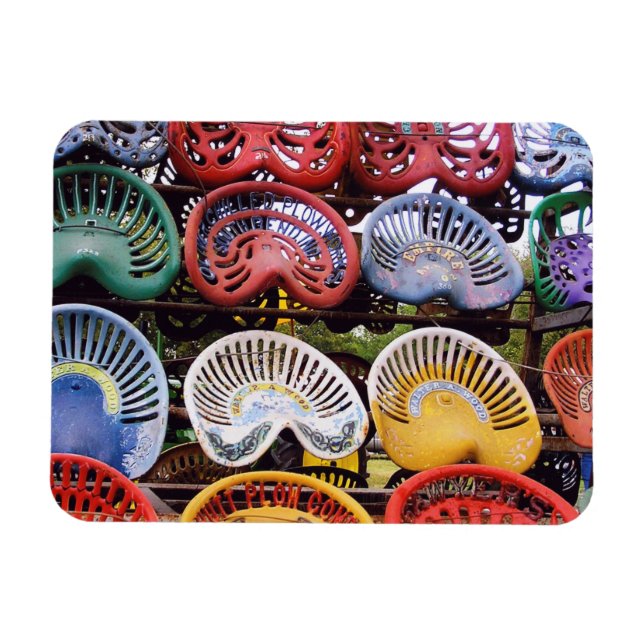 Tractor Seats at Tractor Show Magnet (Horizontal)