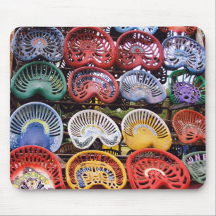 Tractor Seats at Tractor Show Mouse Mat