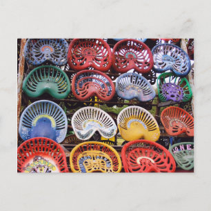 Tractor Seats at Tractor Show Postcard