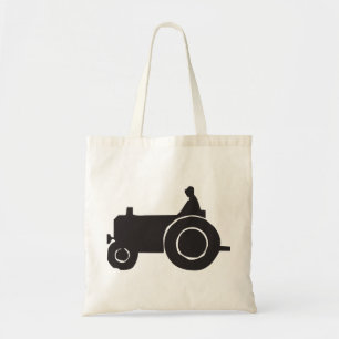 Tractor Silhouette Tote Bag