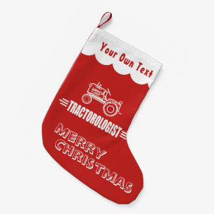 Tractor Small Christmas Stocking