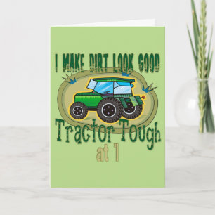 Tractor Tough 1st Birthday Card