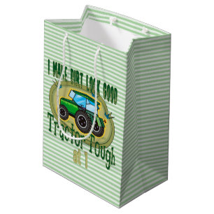 Tractor Tough 1st Birthday Medium Gift Bag