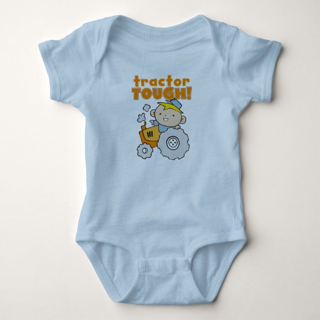 Tractor Tough Baby Bodysuit (Front)
