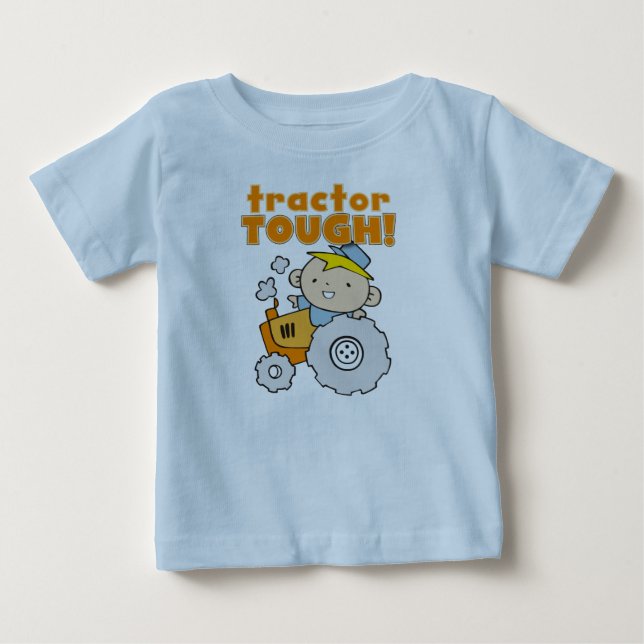 Tractor Tough Baby T-Shirt (Front)