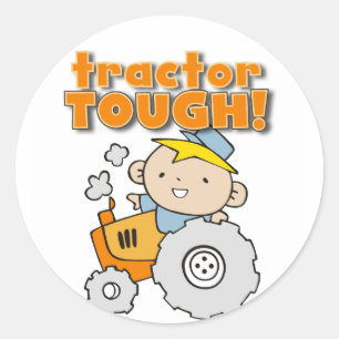 Tractor Tough T-shirts and Gifts Classic Round Sticker