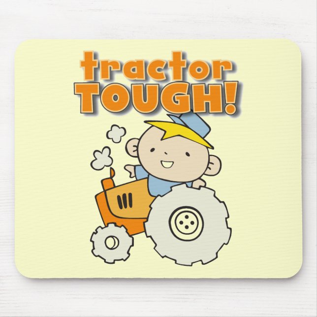 Tractor Tough T-shirts and Gifts Mouse Mat (Front)