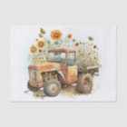 Tractor Truck Farm Sunflower