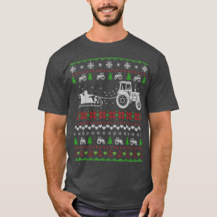Tractor Ugly Christmas Sweater Gifts Funny Santa