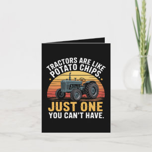 Tractors Are Like Potato Chips Holiday Card