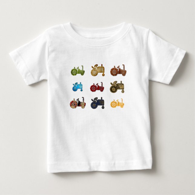 Tractors Baby T-Shirt (Front)