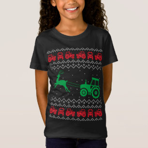 Tractors Farming Ugly Christmas Sweater Xmas Reind
