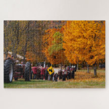 Tractors in Autumn Display