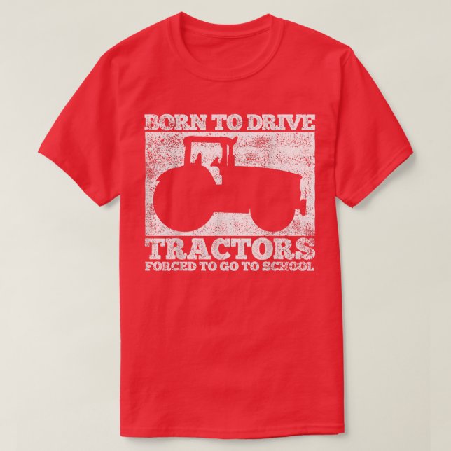 Tractors Tractor Driver Farmer  T-Shirt (Design Front)