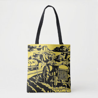 "Tractorville" Tote Bag