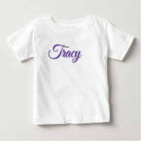 Tracy Girls Name In Purple,