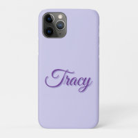 Tracy Girls Name In Purple,