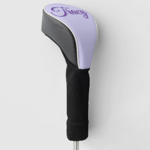 Tracy Girls Name In Purple, Golf Head Cover